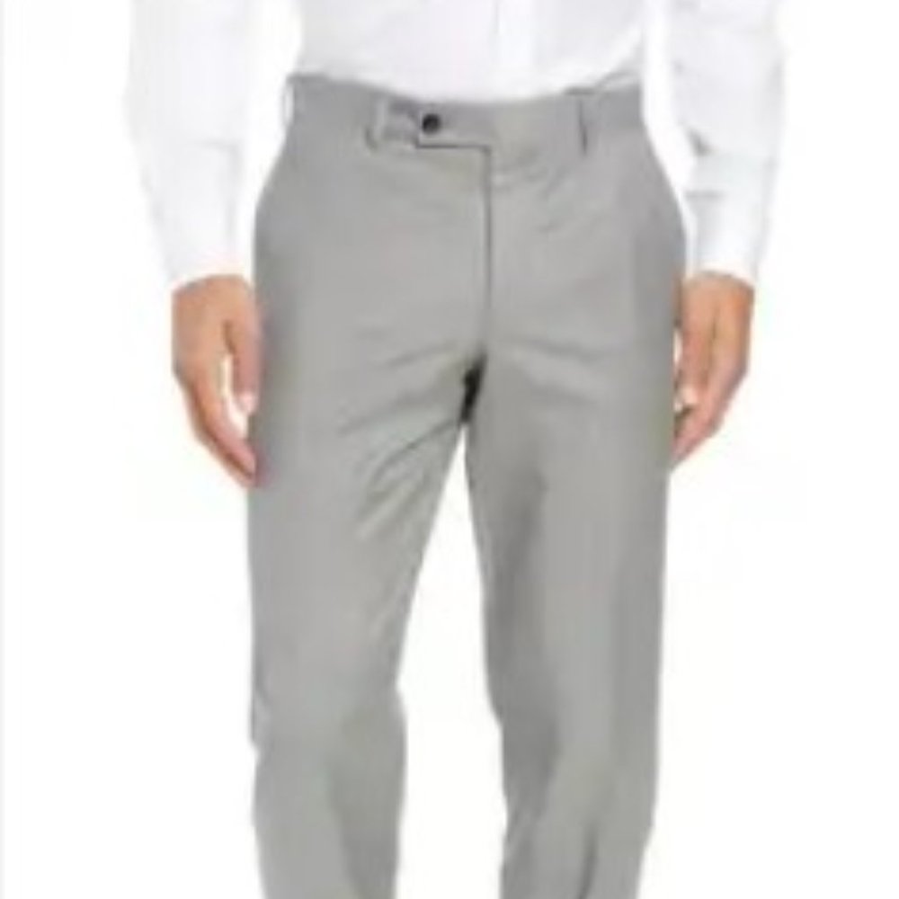 Ted Baker Jefferson Flat Front Wool Dress Pants 32R Inseam 31 - 07-24